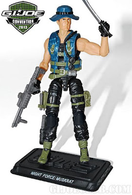 GI Joe 2013 Convention Exclusive Night Force Boxed Set - Muskrat figure