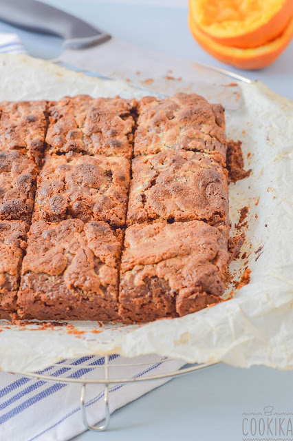 Tahini Brownies with Halva Crumble