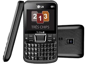 LG Tri Chip C333 harga spesifikasi, ponsel qwerty triple sim, handphone 3 kartu murah saja