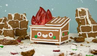 Gingerbread Dumpster Fire️ Vinyl Figure by 100% Soft