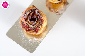 Tartelettes aux pommes en forme de rose