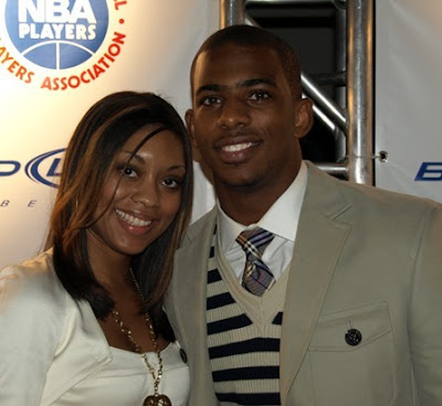 chris paul girlfriend baby. Chris Paul amp; his girlfriend,