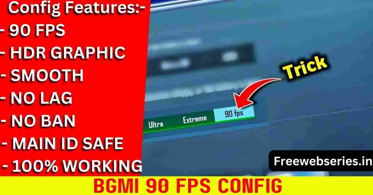 BGMI 90 FPS Config File Download Mediafıre