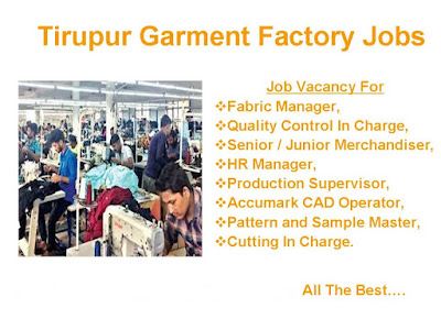 Tirupur Garment Factory Work