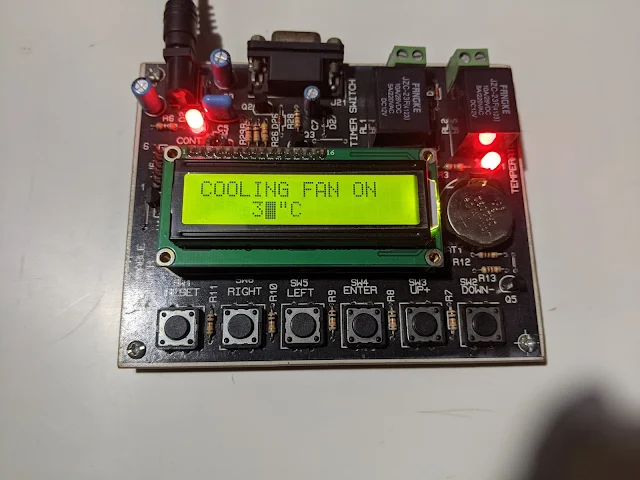 A DIY Timer/Scheduler and temperature controller using PIC16F876A