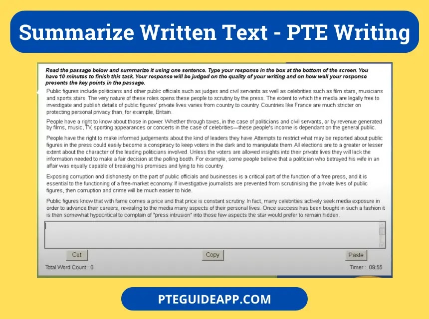 pte essay writing word limit