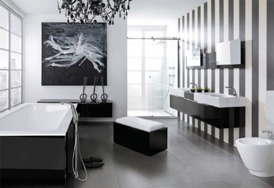 Modern Black and White Bathroom Design Ideas