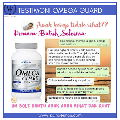 Testimoni Omega Guard Shaklee