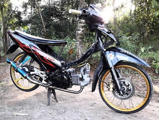 modifikasi supra x 125 road race 2