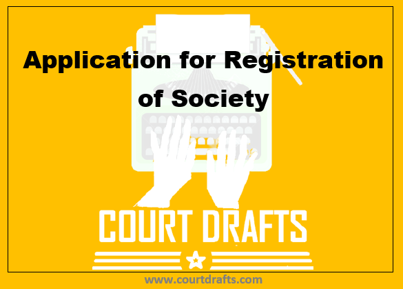 Application for Registration of Society