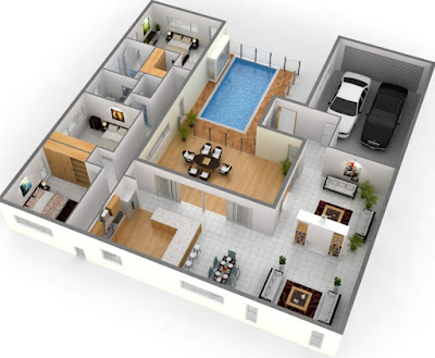 Picture of 3d 2018 Minimalist House Plan Design