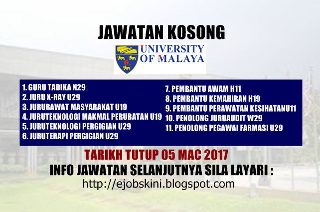 Jawatan Kosong UM