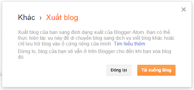 [Tips] - 3 bước để Backup dữ liệu của Blogger Blogspot