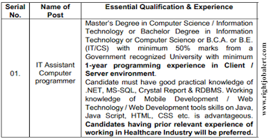 Computer Science or Information Technology Engineering Jobs in Tata Memorial Centre