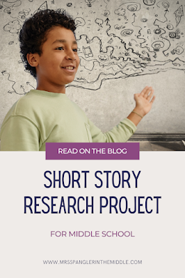 Use your middle school students' multiple intelligences strengths to propel a short story research project!  Perfect for the end of the year!