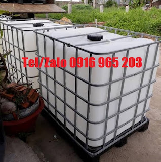 tank nhựa cũ 1000 lít, bồn nhựa 1000l qua sử dụng