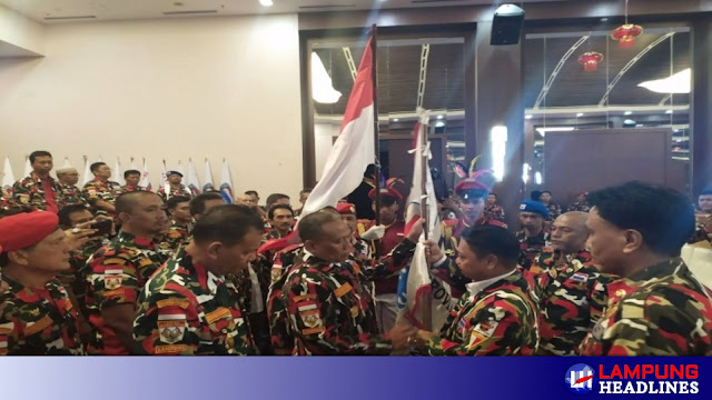 Mada Laskar Merah Putih Provinsi Lampung Resmi dilantik oleh Ketua Umum LMP