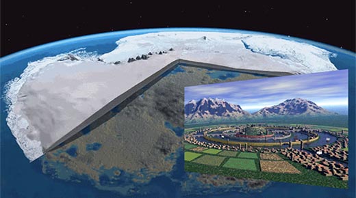 La evidencia de que la antigua ciudad perdida bajo el hielo antártico todavía existe!