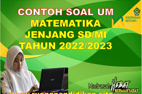 Contoh Soal AM Mapel Matematika Jenjang SD/MI Tahun 2023 