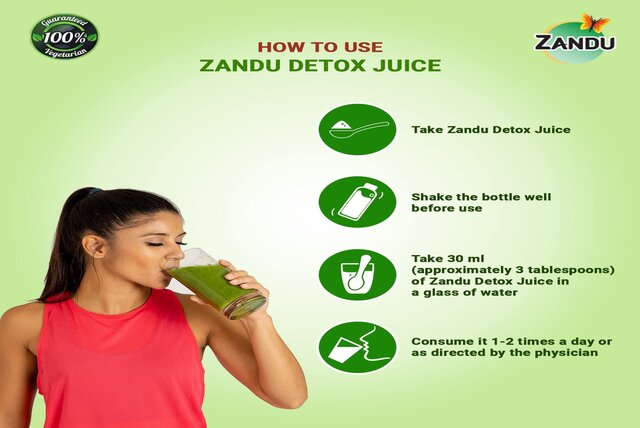 Zandu Detox Juice का यूज कैसे करें