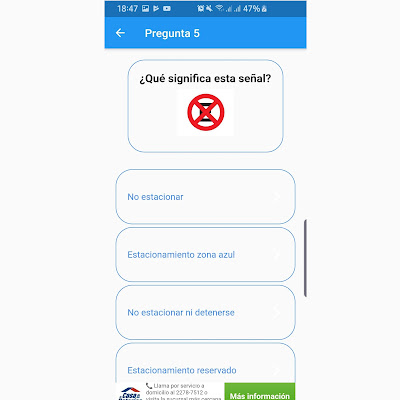 pregunta examen de conducir uruguay