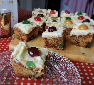 Cherry Cake Squares