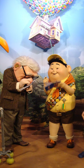 Carl and Russel Pixar Characters in Disney's Hollywood Studios Walt Disney World