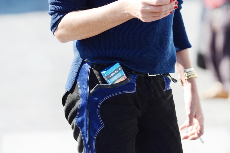 nobodyknowsmarc.com Gianluca senese paris fashion week street style dior fashion show jeans details isabel marant blue black suede 
