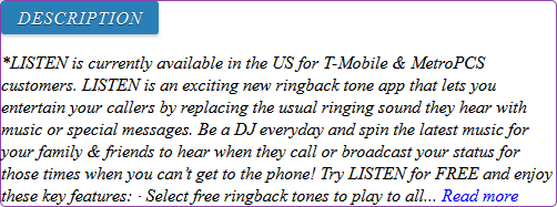 ringback tones for android
