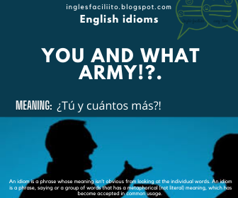 army idiom modismo