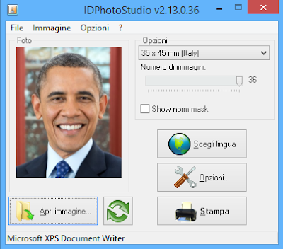 IDPhotoStudio per Windows 8, creare fototessera per carta 