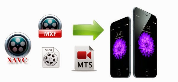 Get MTS, M2TS, TS, MXF, MP4, XAVC videos onto iPhone 6(Plus)