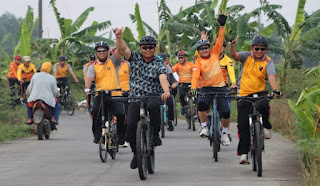 Meriahkan Hari Bhayangkara Ke-76, Polres Demak Gelar Fun Bike