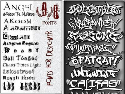 Airbrush-Fonts-and-Distorted-Fonts-Pack-Sample