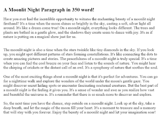 A Moonlit Night Paragraph in 350 word, A Moonlit Night Paragraph, A Moonlit Night, Moonlit Night, Moonlit Night Paragraph,  Paragraph in 350 word, Paragraphs, inside buzz, insides, inside, buzz, buzzs. insidebuzz.top, A Moonlit Night in 350 word!