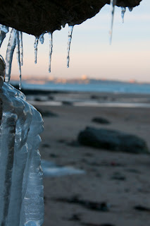 Frozen beaches in Cornwall