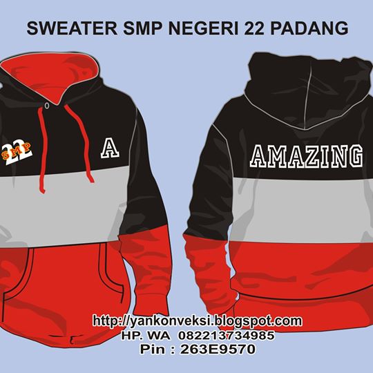 SWEATER PESANAN SMP 22 PADANG