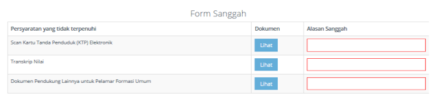 cara melakukan sanggahan pendaftaran CPNS2019