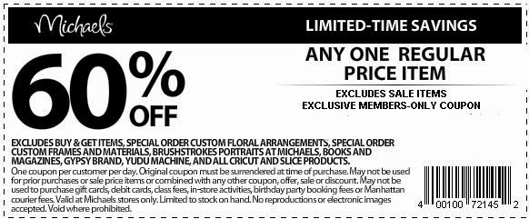michaels printable coupons august 2015 michaels will always come into ...