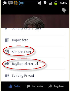 Cara Save/menyimpan Foto Dari facebook di Android