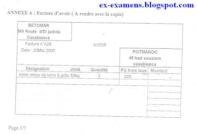 Examen de passage TSGE