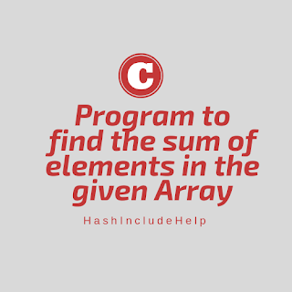 c-program-find-sum-elements-array