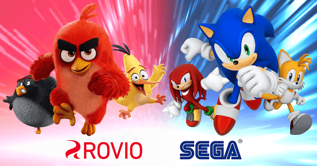 Angry Birds and SEGA characters