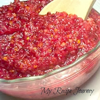 Easy  No-Cook Cranberry Relish - Only 3 Ingredients