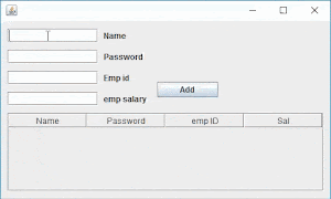 How to Insert Data From JTextfield to Jtable in Java Swing in Eclipse