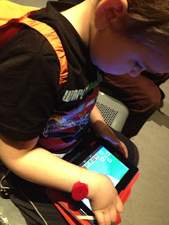 Big Boy playing Minecraft at the Science Museum