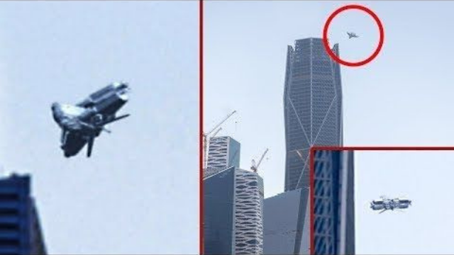 UFO or man made craft - flying over Riyadh in Saudi Arabia in 2019.