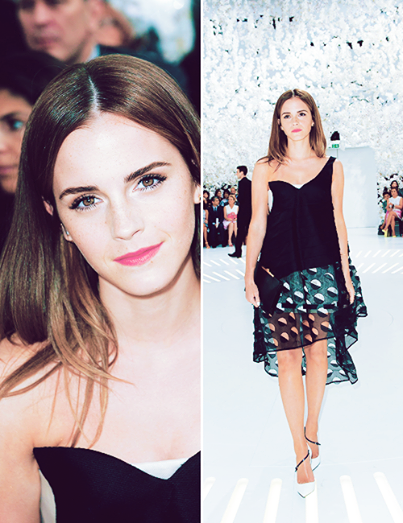 Emma acierta con sus looks en el Paris Fashion Week