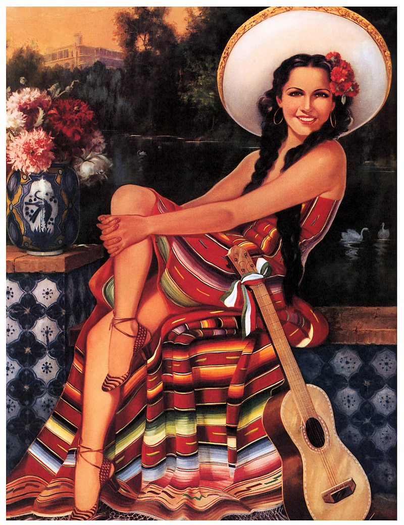 vintage illustrations mexican