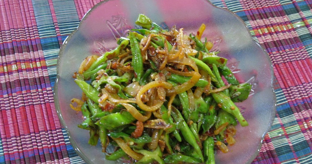 Dari Dapur Ummi: Kacang Panjang Goreng Dengan Ikan Bilis